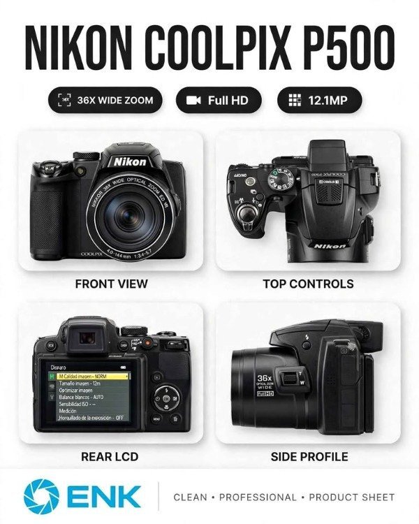 Producto - Cámara Nikon P500 - 0