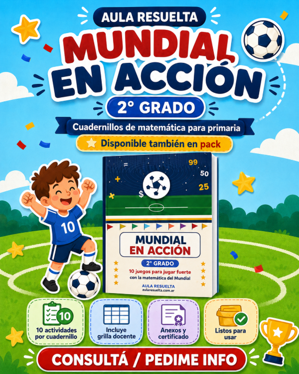 Producto - Segundo grado. Mundial en acción