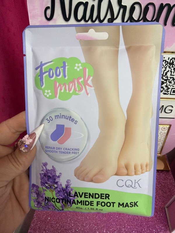Producto - Mascarilla bota para pies con nicotinamide de lavanda