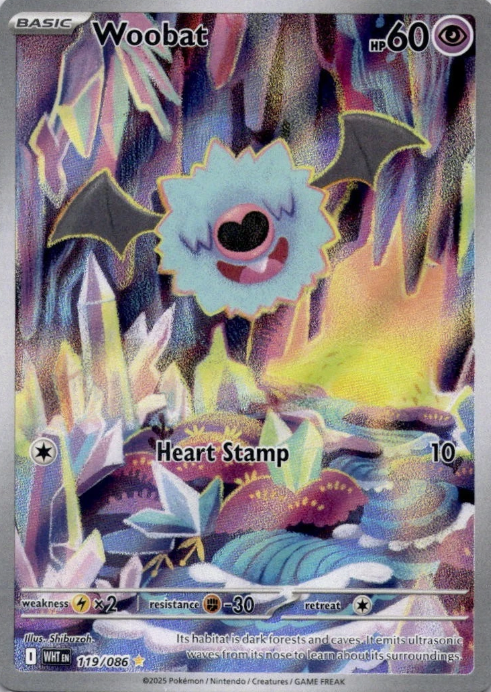 Producto - Woobat - 119/086 - White Flare - Holo