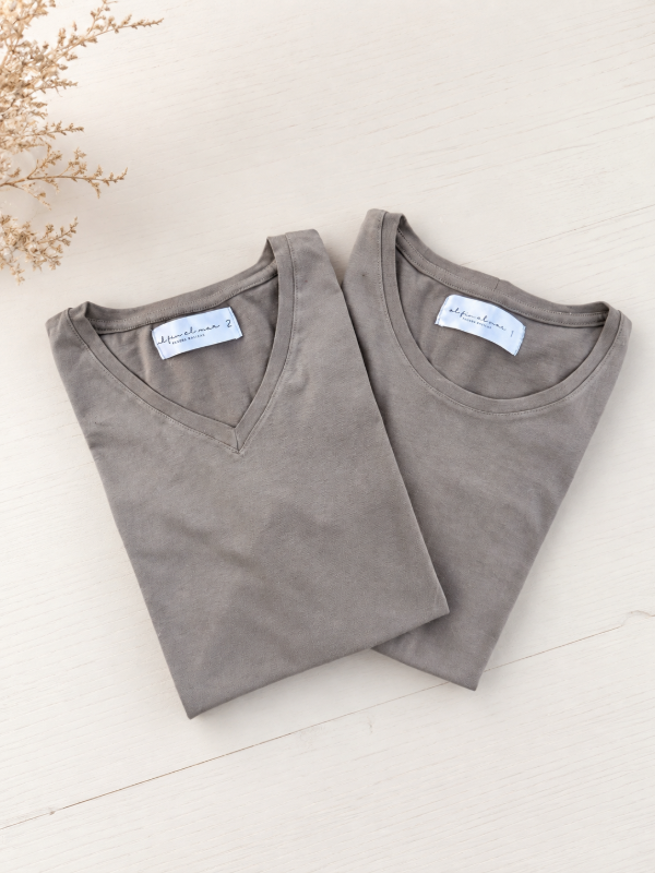 Producto - Mangas Cortas Escote V Avellana