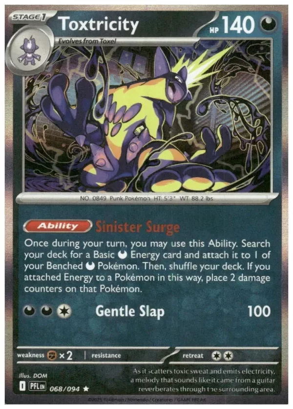 Producto - Toxtricity (068/094) HOLO [Mega Evolution: Phantasmal Flames]