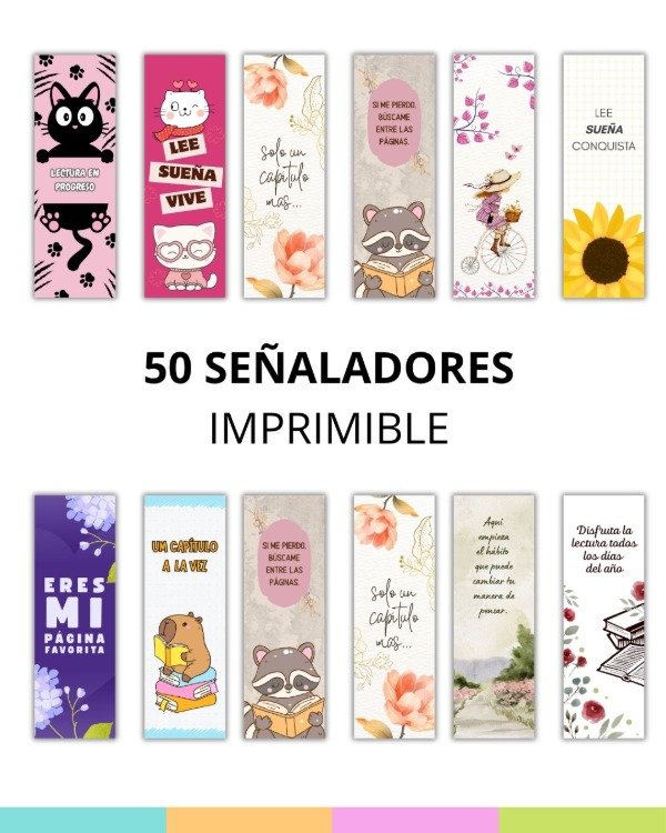 Producto - 50 Señaladores imprimibles