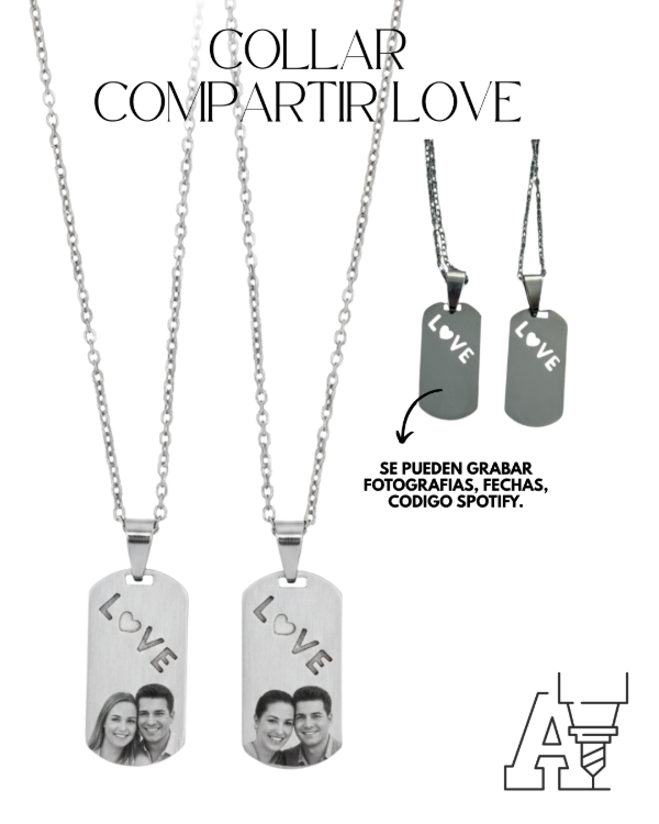 Producto - COLLAR LOVE COMPARTIR X2