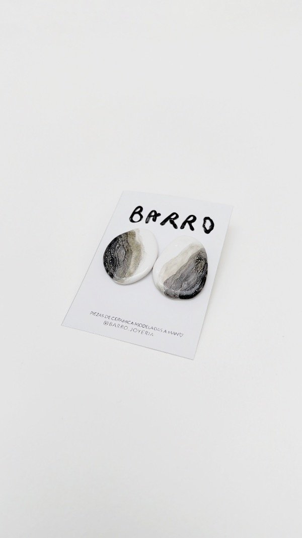 Producto - Arete degrade grises Xl