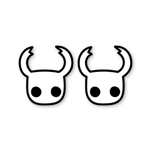 Producto - Aros pasantes - Hollow knight caballero