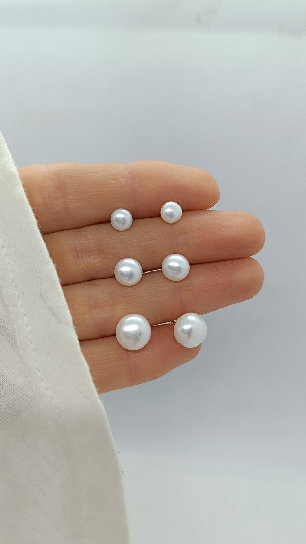 Producto - Aros Perla Clásicos (3 tamaños) - 0