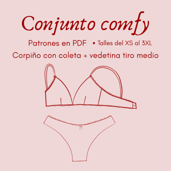 Producto - Promo! Moldes PDF - Corpiño comfy y vedetina tiro medio