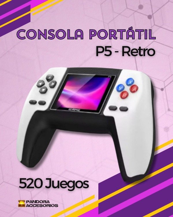 Producto - Consola De Juegos Portátil Retro P5 520 Juegos