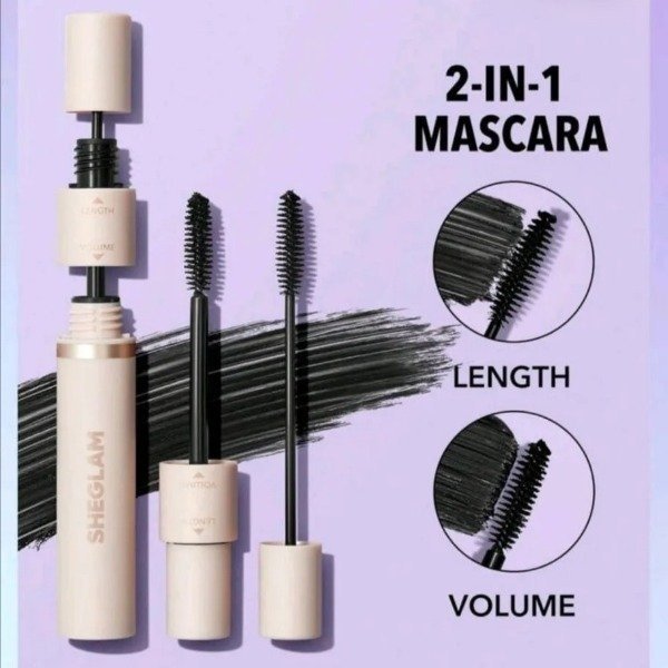 Producto - Mascara de Pestañas 2 En 1 Volumen Y Definición Color Negro - Sheglam