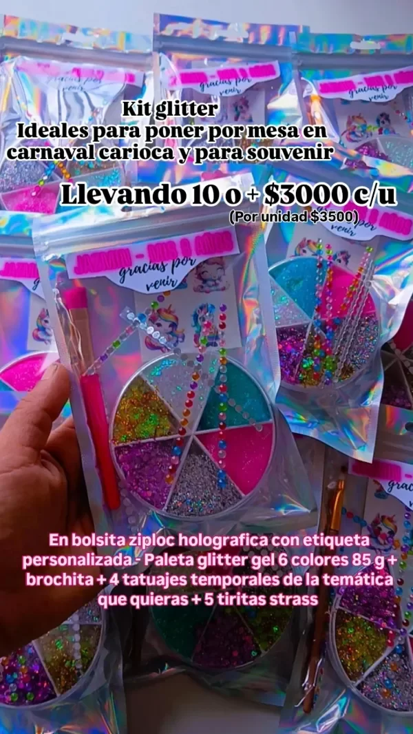 Producto - Kit Carnaval - Esenciales - ideal souvenir/reventa/carioca PACK 10 UNIDADES
