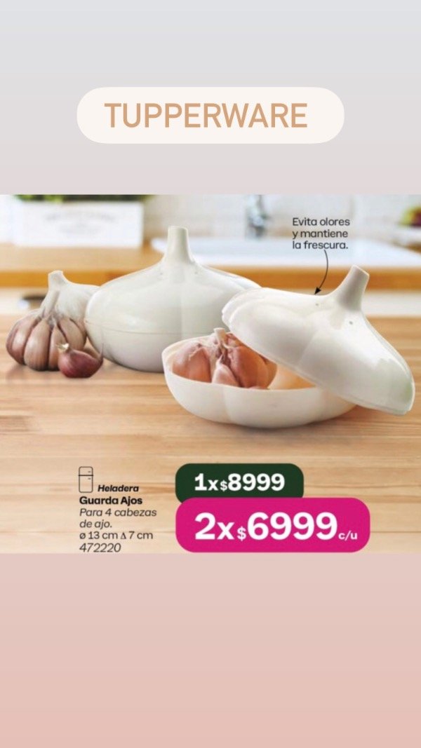 Producto - Tupperware guarda ajos