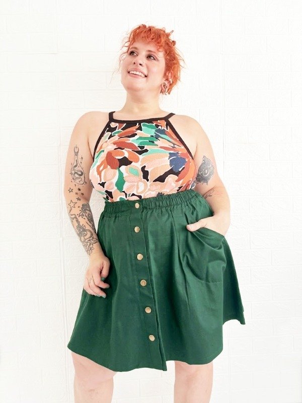 Producto - Falda Macarena Verde Ingles