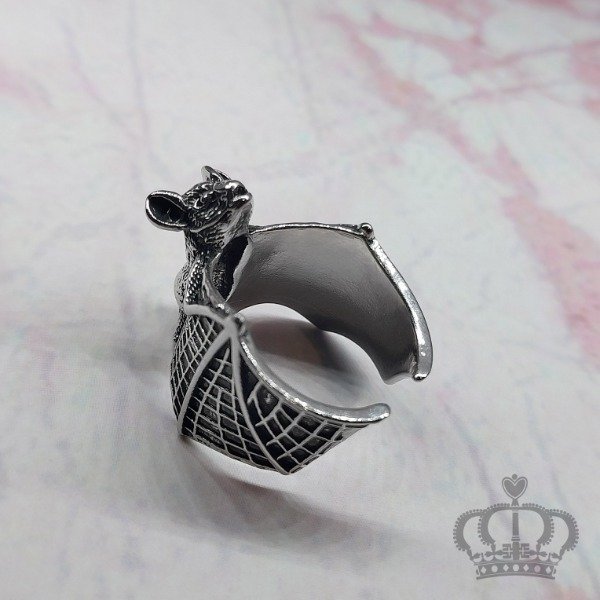 Producto - Anillo Murciélago Bat (plata y peltre)