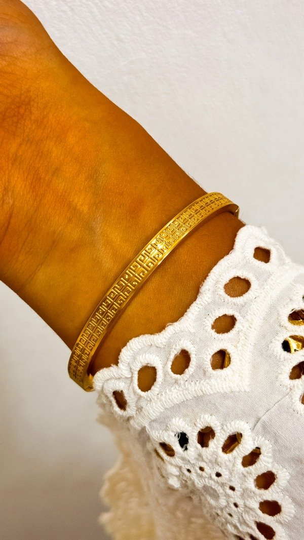 Producto - Esclava labrada dorada