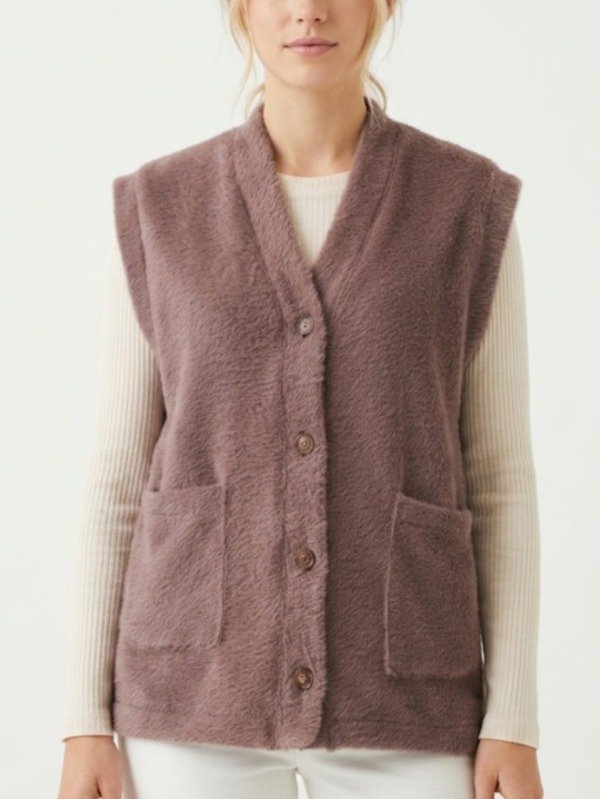 Producto - Chaleco Botón Piel "Charmonix" (Art. 6103) - 0