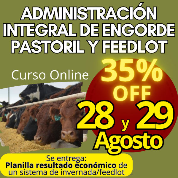 Producto - Curso Online: Administración Integral de Engorde Pastoril y Feedlot - 0
