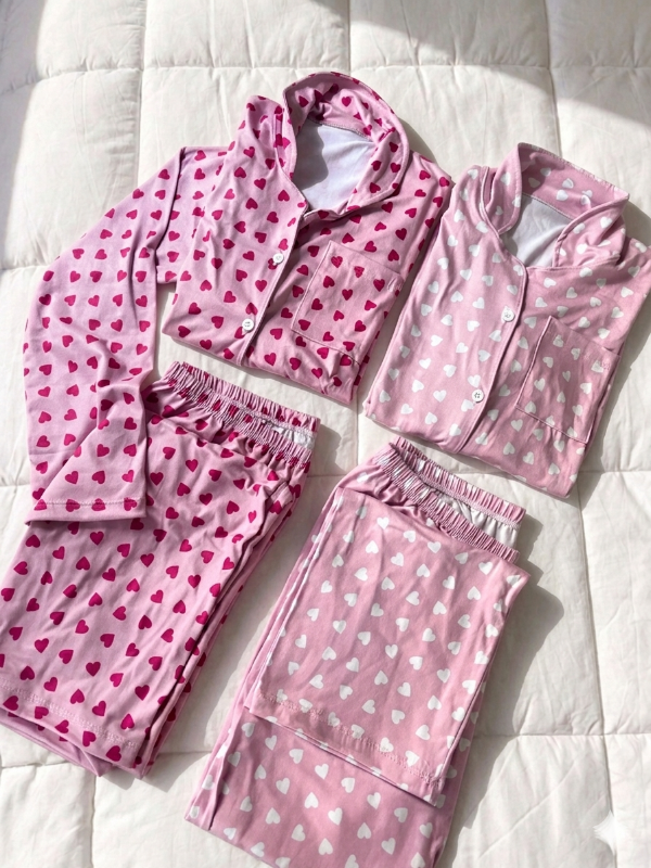 Producto - Camisero [MANGA LARGA] modal soft CORAZONES 2