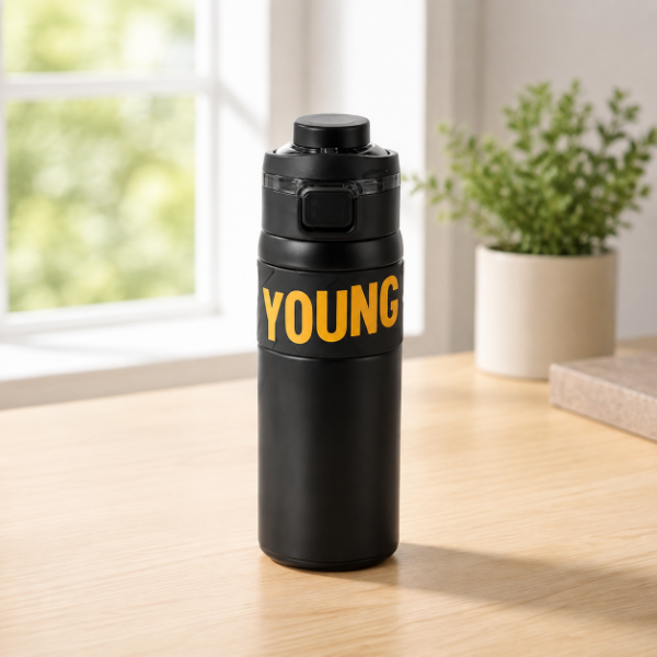 Producto - BOTELLA TERMICA YOUNG HERMETICA DEPORTIVA ACERO INOXIDABLE 650ML - 4