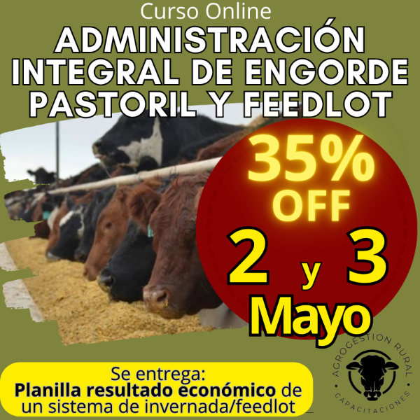 Producto - Curso Online: Administración Integral de Engorde Pastoril y Feedlot