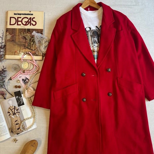 Producto - Tapado Largo rojo