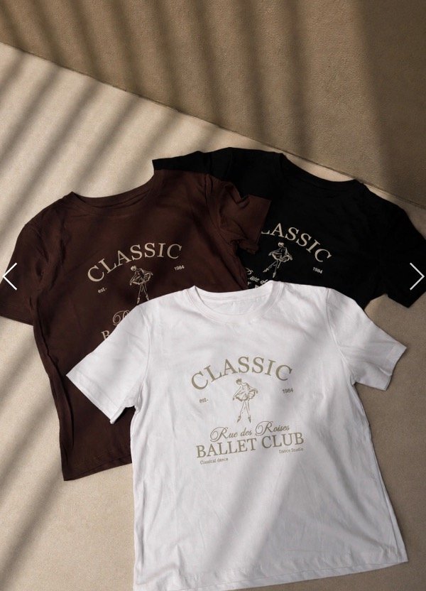 Producto - Remera BALLET CLUB - 3 colores - 1