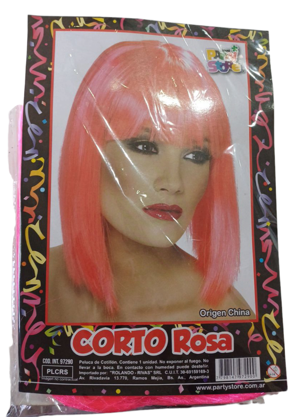 Producto - Peluca Corto Rosa