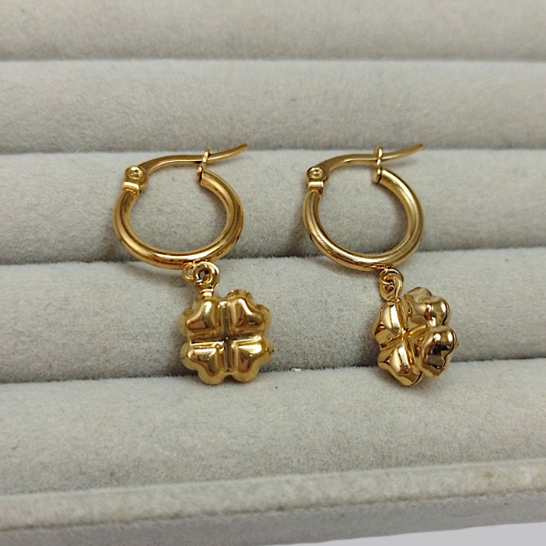 Producto - Argollas dije trébol AD 40248