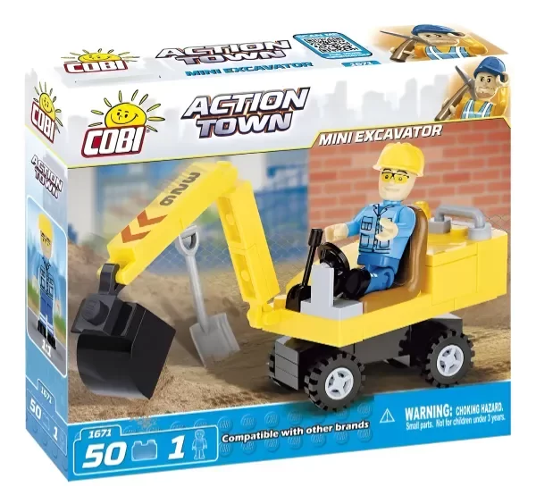 Producto - Cobi 1671 Excavadora 50 Piezas + 1 Figura