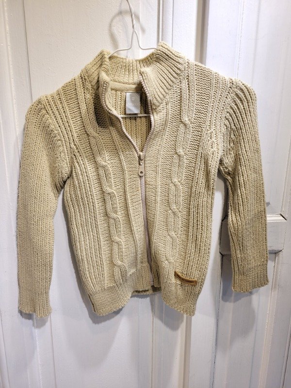 Producto - Sweater MIMO beige con cierre Talle 3/4 años - PRECIO: 22X