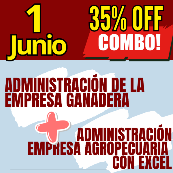 Producto - COMBO 2 CURSOS: Administración Ganadera + Gestión Agropecuaria con Excel