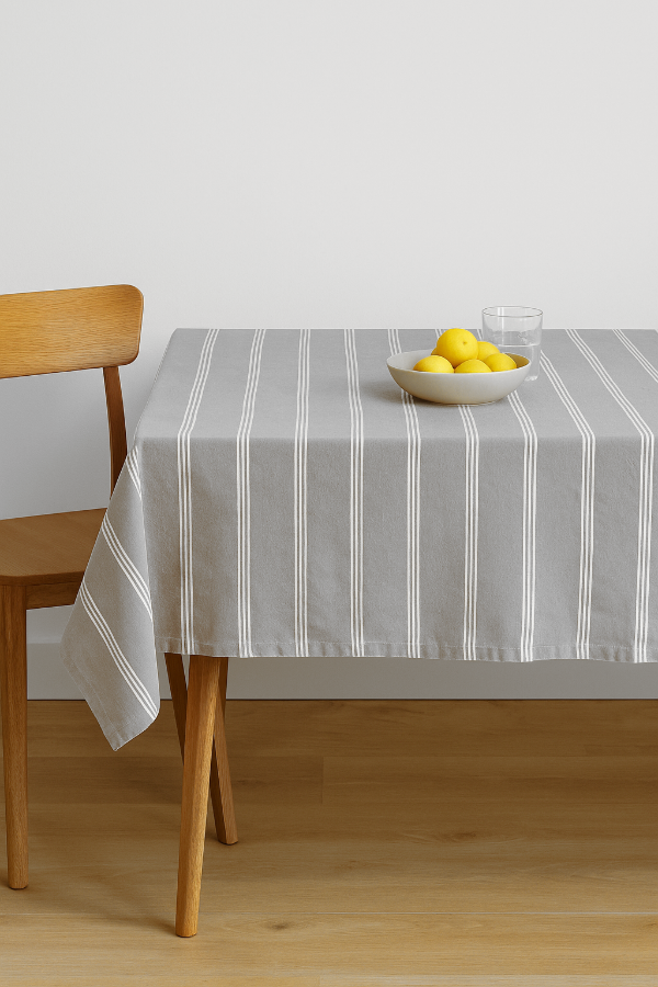 Producto - Mantel Rayas - Fondo Gris