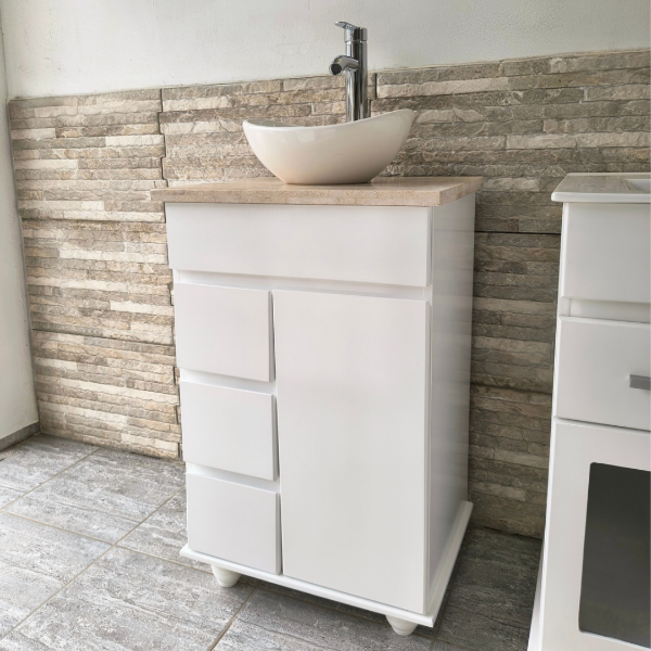 Producto - Vanitory de 50 cm (tres cajones y una puerta lisa)