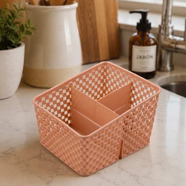 Producto - CANASTA CALADA 3 DIVISIONES 14X16X8CM