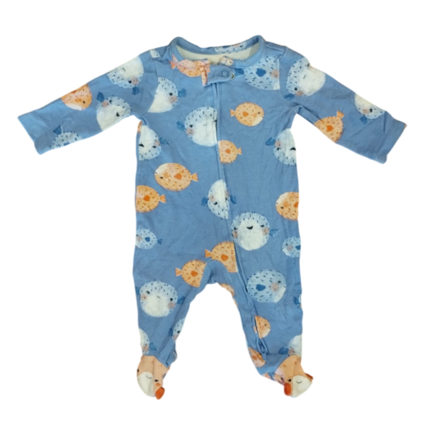 Producto - CARTERS - Enterito algodón fondo del mar 0-3 meses muy bueno