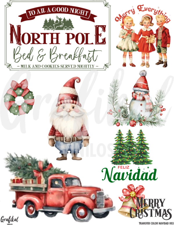 Producto - Transfer Color Navidad 003