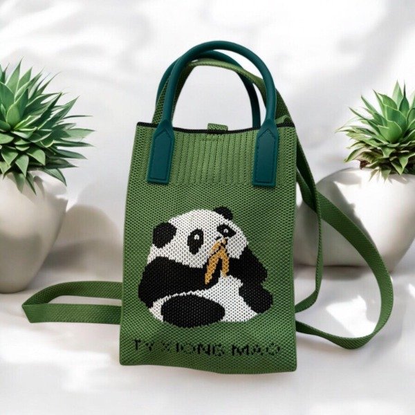 Producto - Bandolera Importada Oso Panda Verde