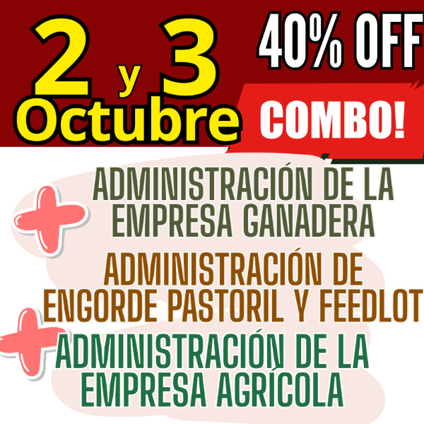 Producto - COMBO 3 CURSOS: Admin Ganadera + Engorde Pastoril y Feedlot + Admin Agrícola - 0