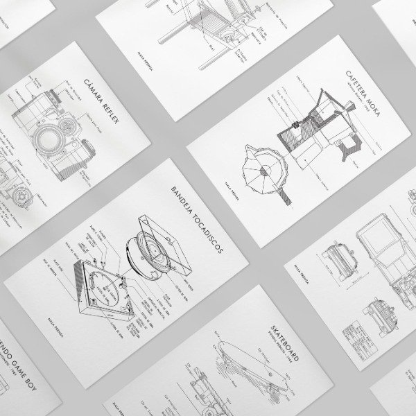 Producto - Postales Infografías x 10