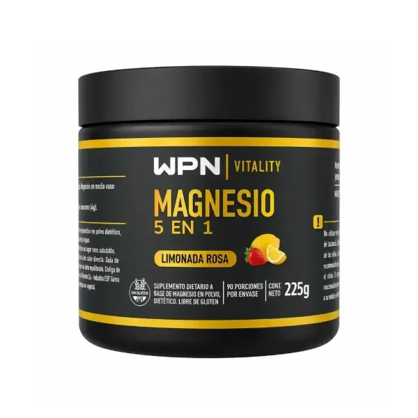 Producto - Magnesio 5 en 1 WPN Sabor Limonada Rosa X 225g