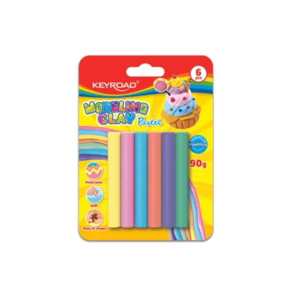 Producto - Plastilina Moldeable - 6 Colores - Keyroad