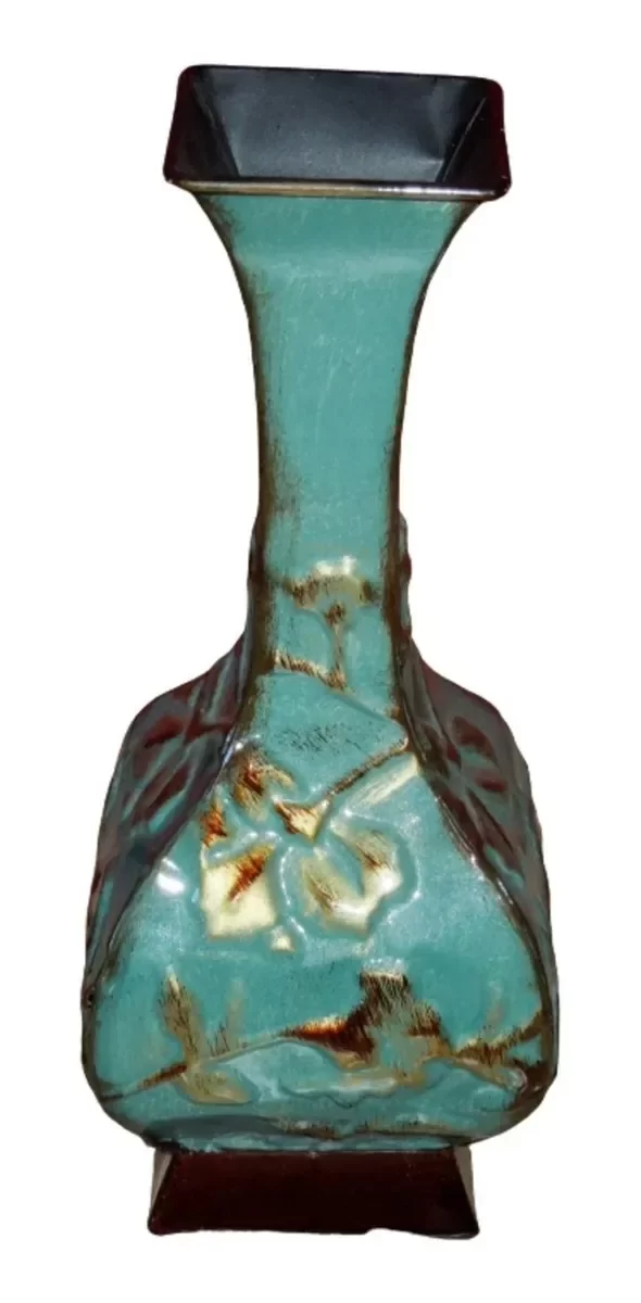 Producto - Jarron De Chapa Con Relieves Alto 28 Cm