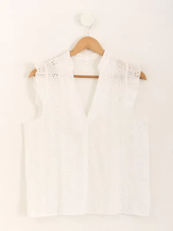 Producto - Blusa Celeste (Voile Brodery)
