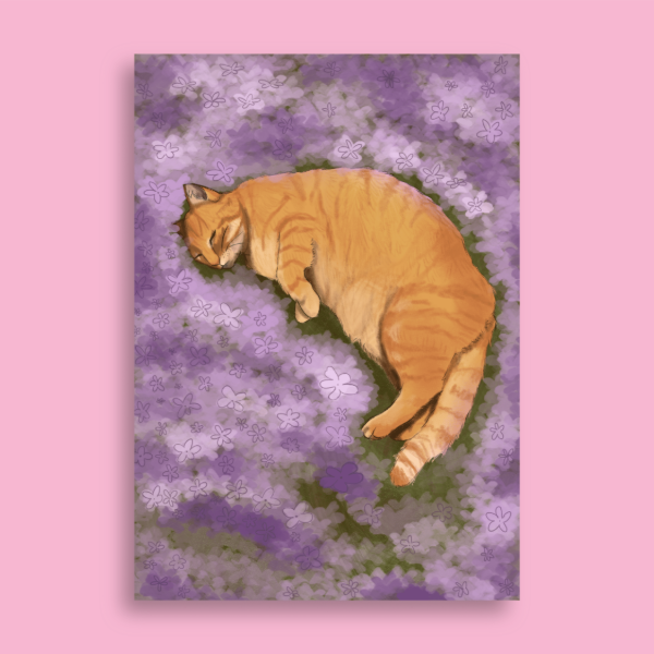 Producto - Gatitos florales - Poster A5 - 5