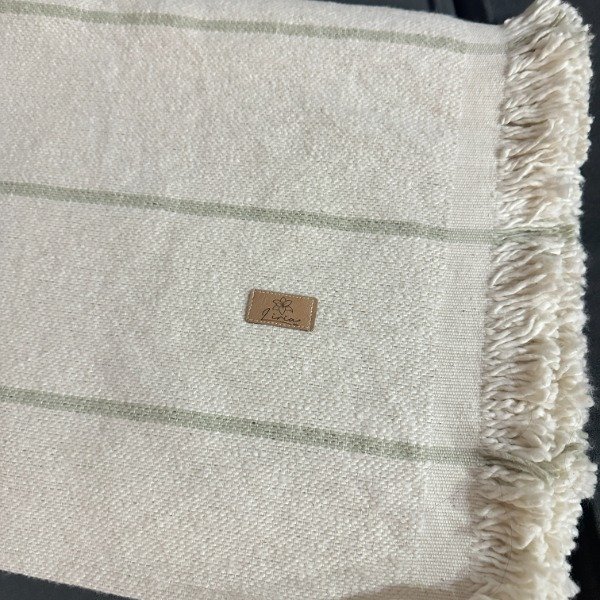 Producto - Manta Barcelona líneas finas cemento - 1