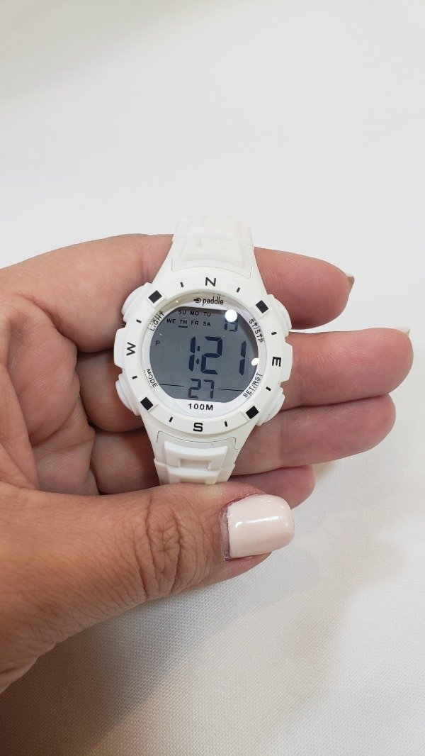 Producto - Reloj paddle blanco