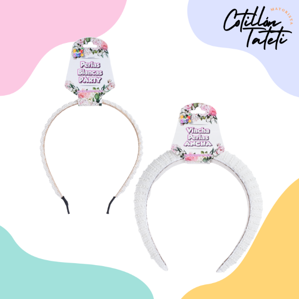 Producto - VINCHA DE PERLAS BLANCAS