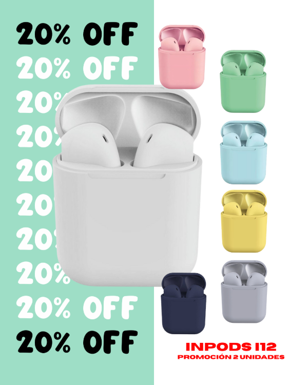 Producto - 2 Auriculares Inpods i12
