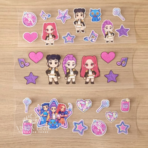 Producto - Stickers Guerreras K-Pop 8x23cm - 0