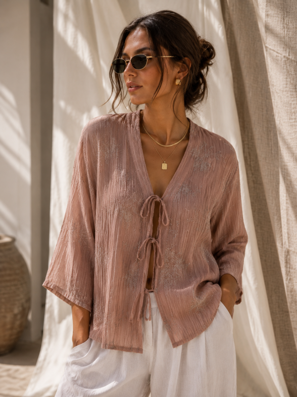 Producto - Kimono Luisana Gasa Bordada - 2